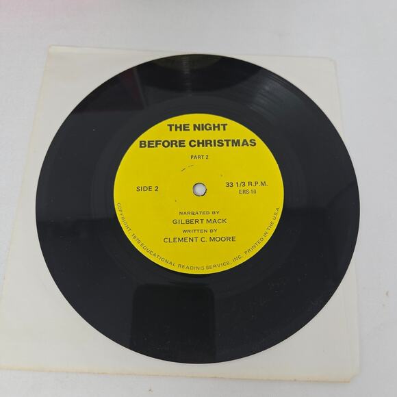 Little Golden Book Christmas Book 7" Records Rudolph Frosty‎ Night Before 45s - Picture 12 of 16